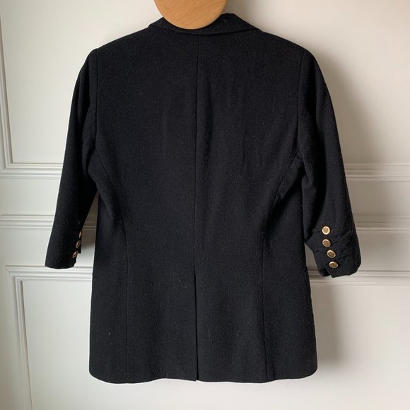 Smythe Black 3/4 Sleeve Blazer - Picture 2 of 2